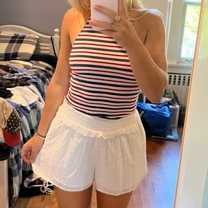 NWT White Eyelet Shorts size S